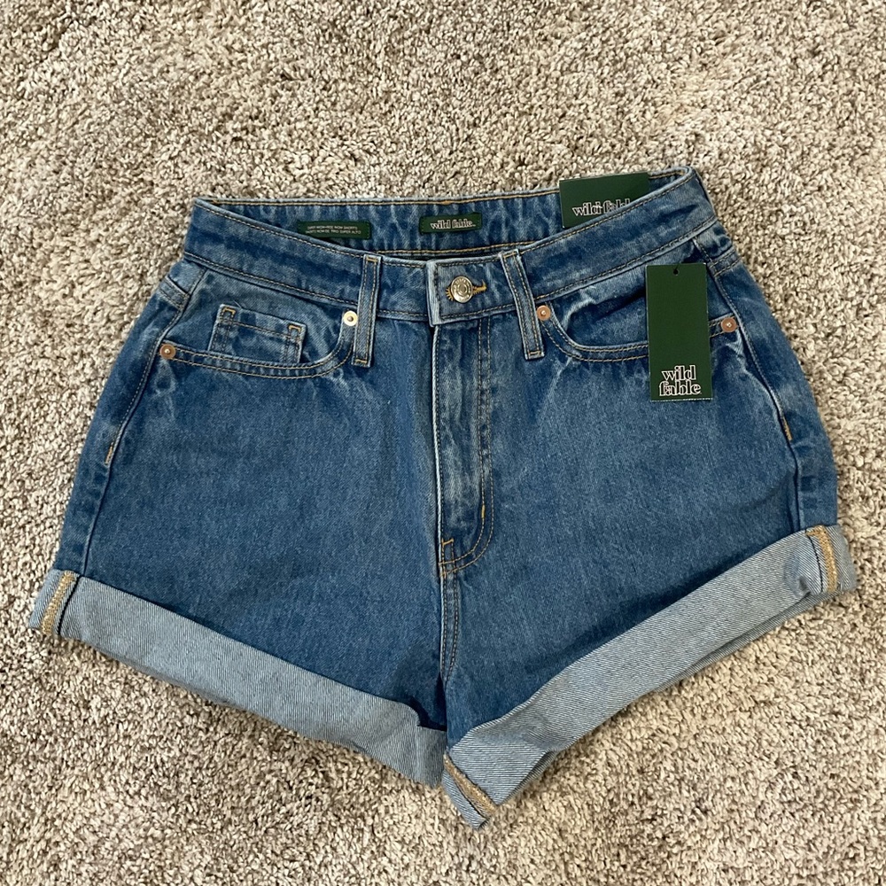 Wild Fable Super High Rise Mom Shorts